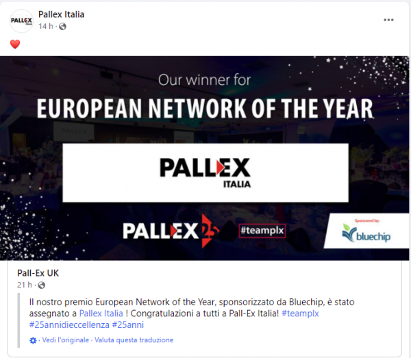 EUROPEAN NETWORK OF THE YEAR !