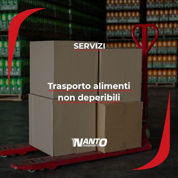 TRASPORTO ALIMENTI NON DEPERIBILI